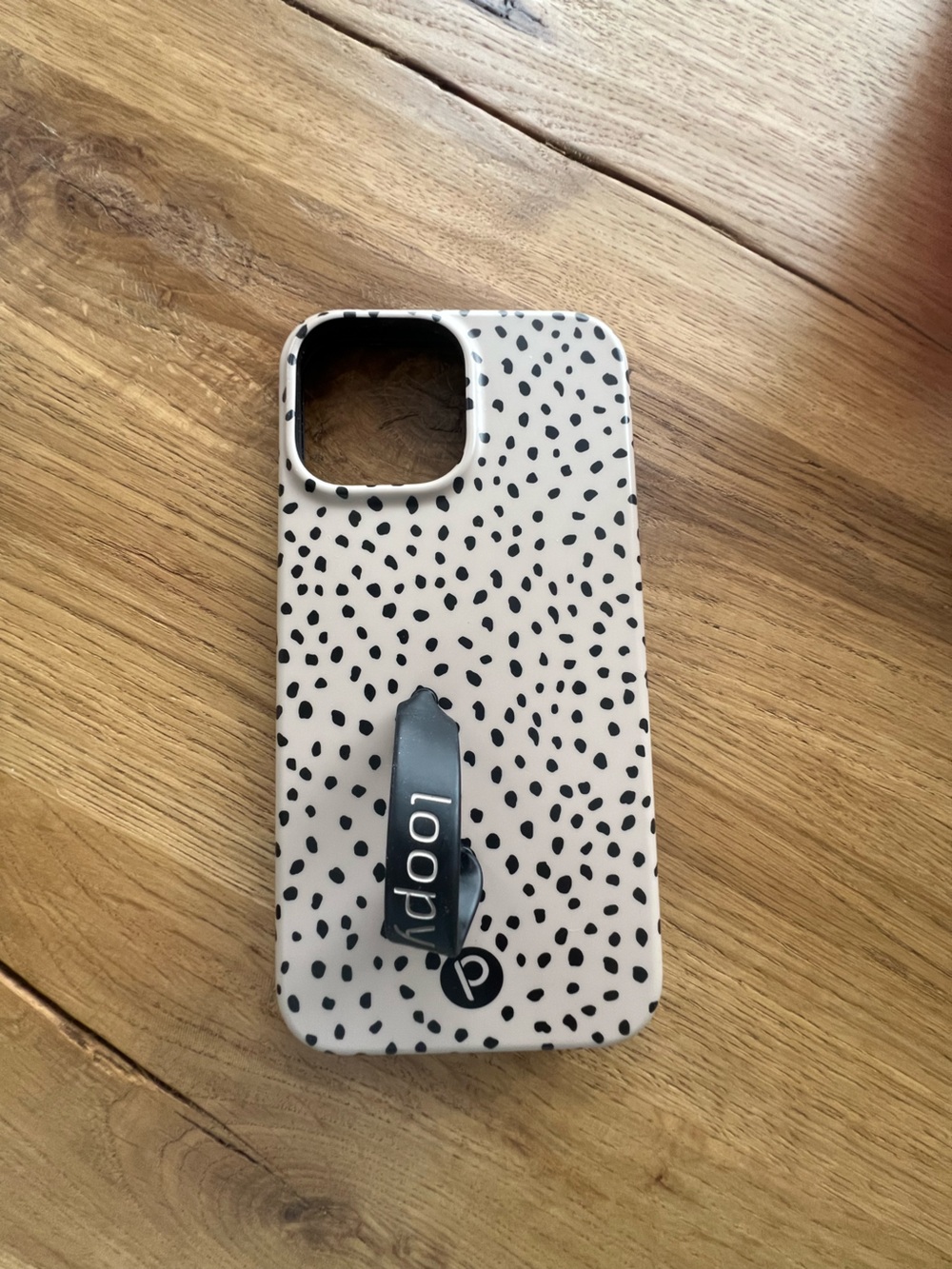 iPhone 13 Pro Max Loopy Case Mocha Dots